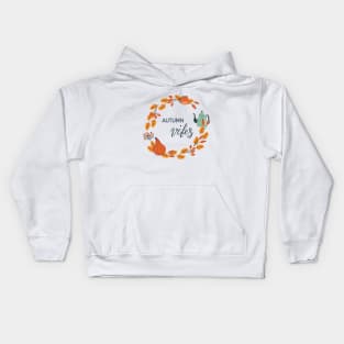 Autumn vibes wreath Kids Hoodie